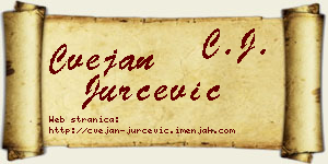 Cvejan Jurčević vizit kartica